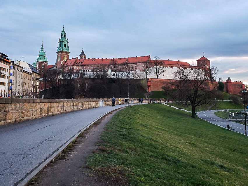 Wawel Castle from the waterfront 