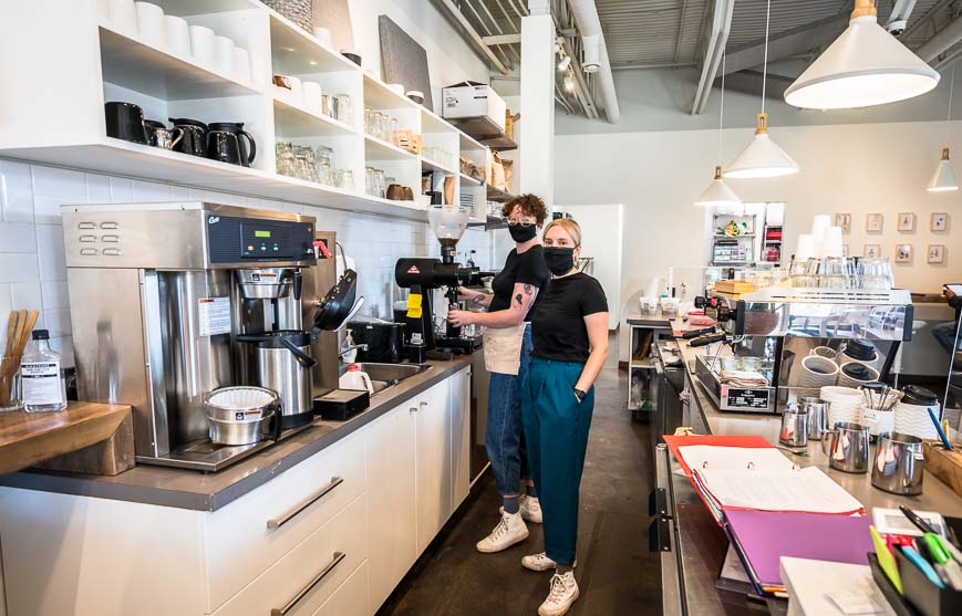 Inside the Sonder Coffee Bar in Lethbridge Alberta