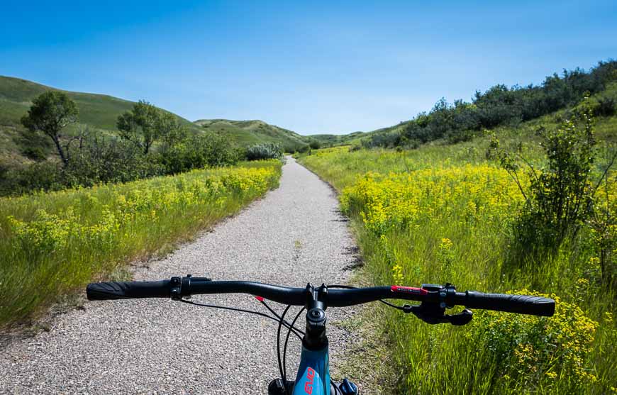 I had the bike trails to myself