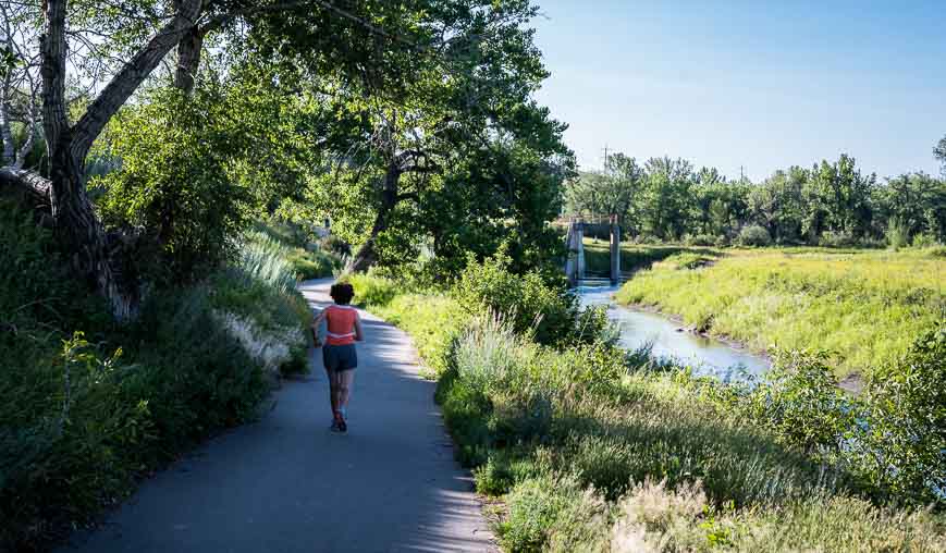 The Bull Trail in Lethbridge Alberta is absolutely lovely