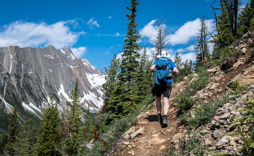 It's a steady climb towards Paget Lookout