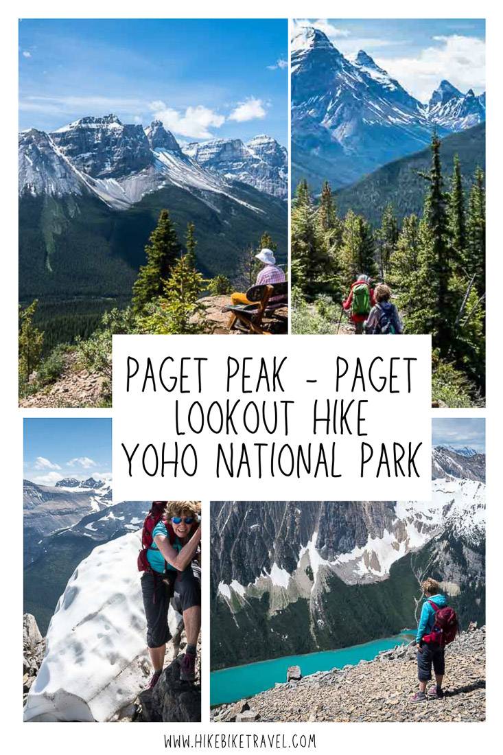 The hike to Paget Lookout and Paget Peak in Yoho National Park, BC