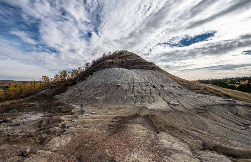 While camping at Big Knife Provincial Park, enjoy the views of the Badlands