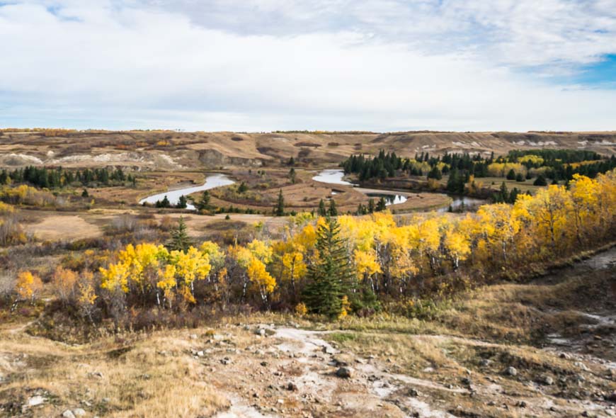 Quintessential Canadian Badlands views from the hoodoos in Big Knife