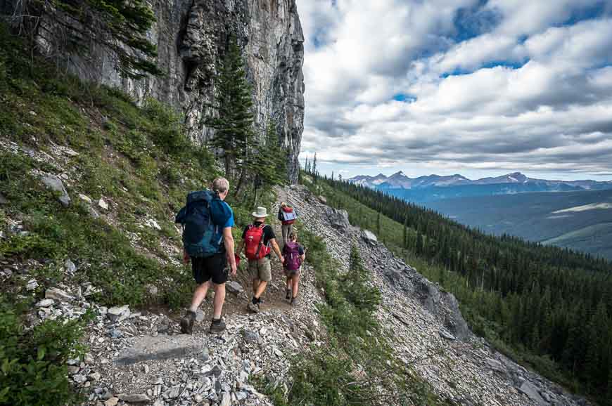 Beautiful hiking on the Wapta-Highline Trail