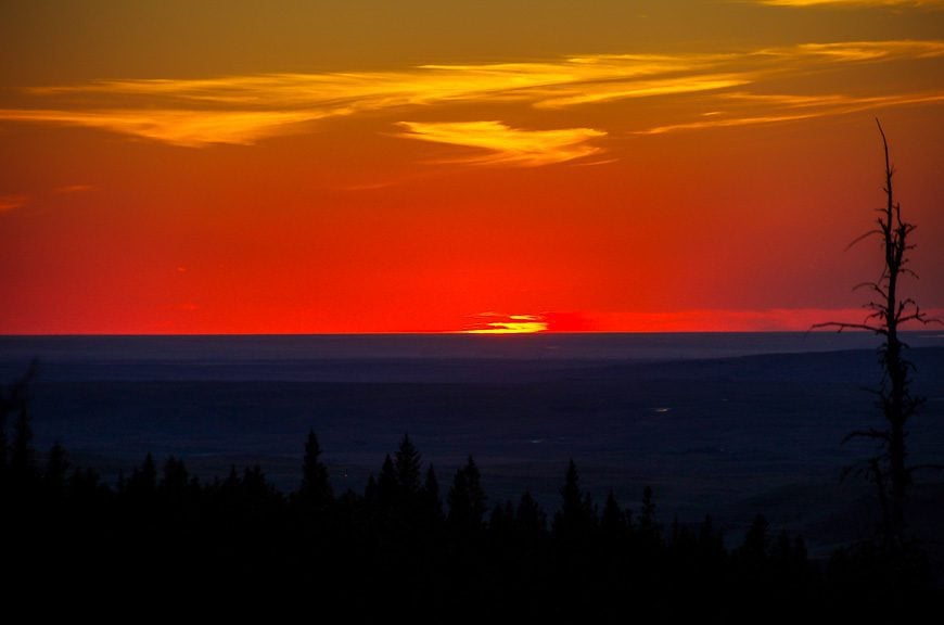 Head for the plateau at the high point of the park to catch blood red sunsets