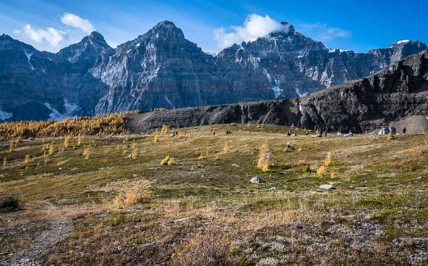 Notice how many hikers there are - most with big smiles on their face