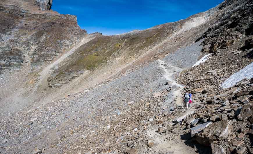 The final climb to Sentinel Pass