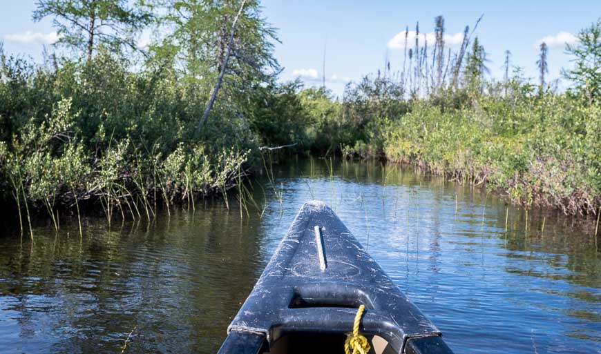 On our Reindeer Lake canoe trip where the day from hell went into full gear