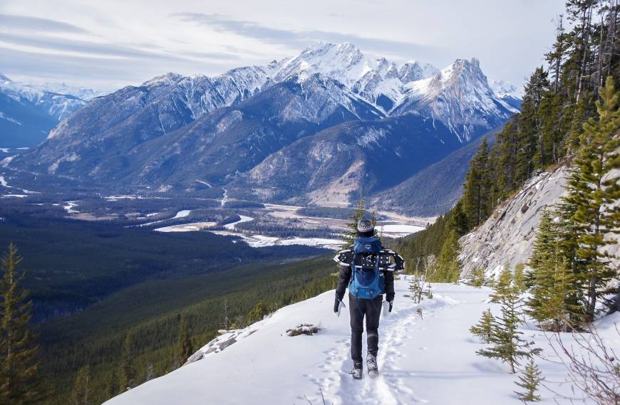 Hiking the Cosmic Ray Road in sunshine