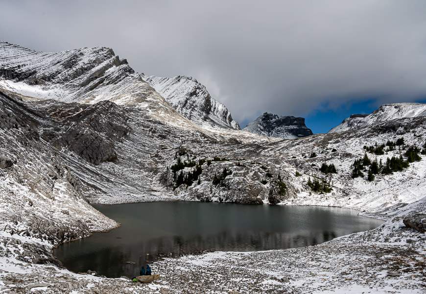 It's a stiff hike up to Lower Headwall Lake