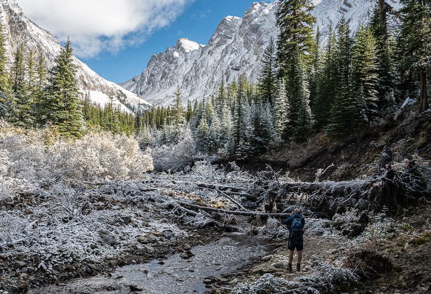 Alberta hikes - looking in the direction of the Headwall Lakes