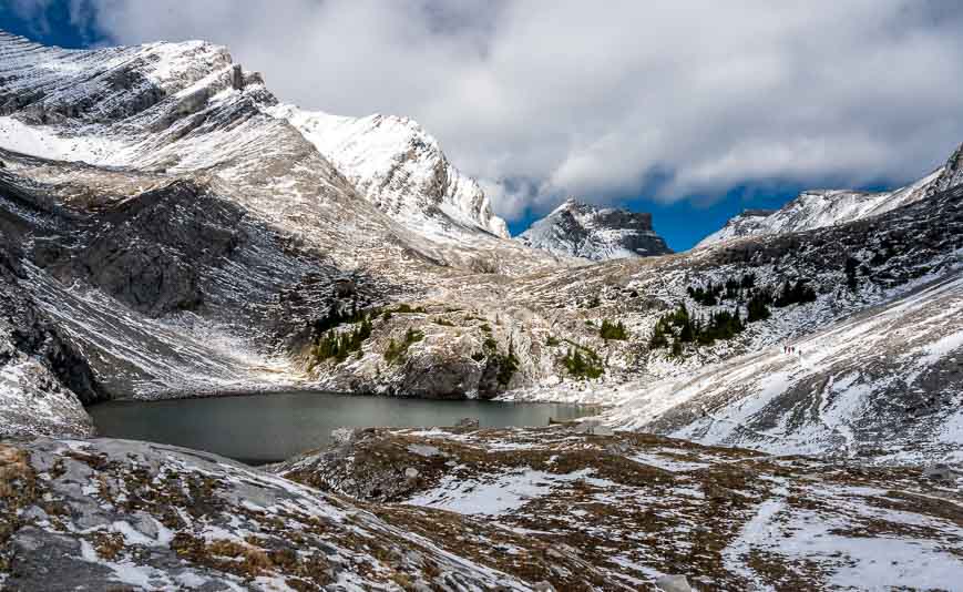 One of the Alberta hikes that takes you into a desolate landscape