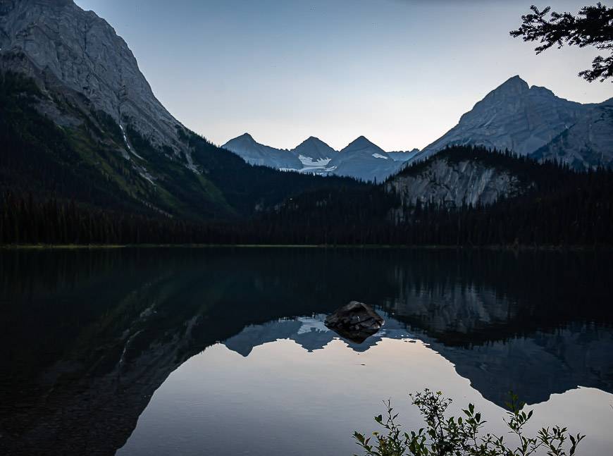 Lower Elk Lake after sunset