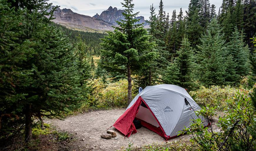 You won't find tent platforms on the Tonquin Valley hike