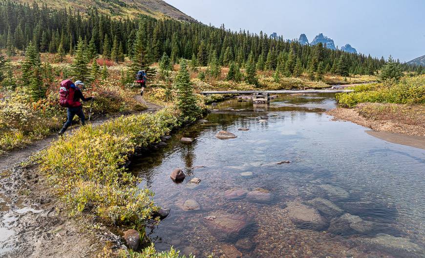 There's a lot of easy hiking on the trail