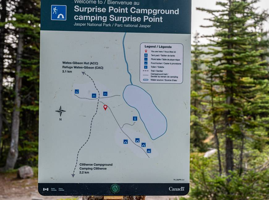 Some campgrounds have location maps of all the campsites