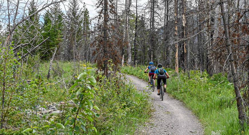 Bikers on the Snowshoe Trail part of my hike