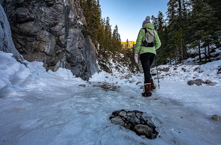 Grotto Canyon ice walk