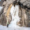 One of the best winter walks in Canmore takes you to Grotto Canyon