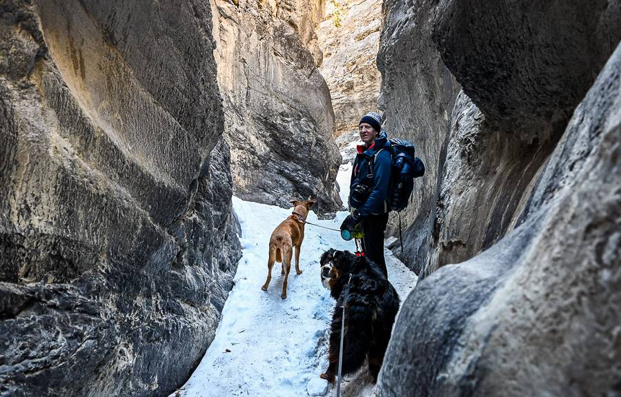 The short but beautiful Slot Canyon on the Jura Creek hike