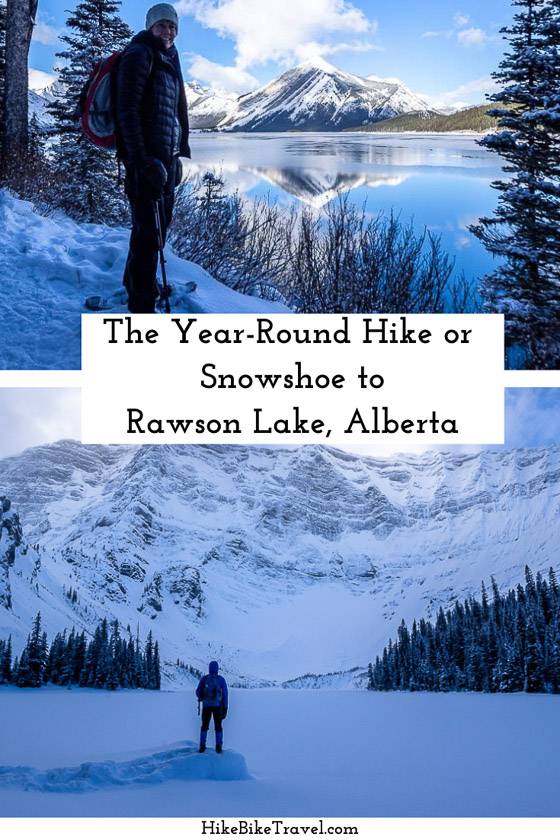The year round hike or snowshoe to Rawson Lake, Peter Lougheed Provincial Park, Alberta