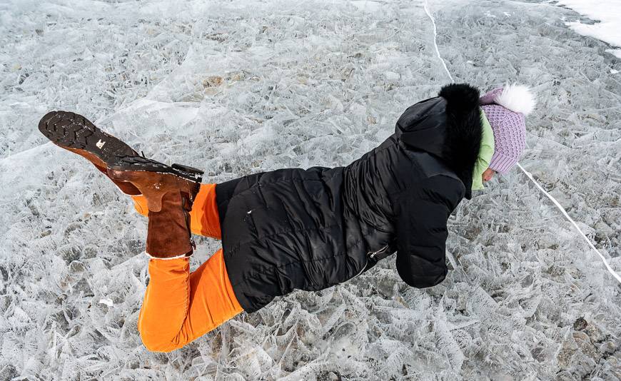 Getting up close with the ice is another reason you want to dress warmly