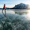 Skating on Abraham Lake - Photo credit: Travel Alberta/John Price