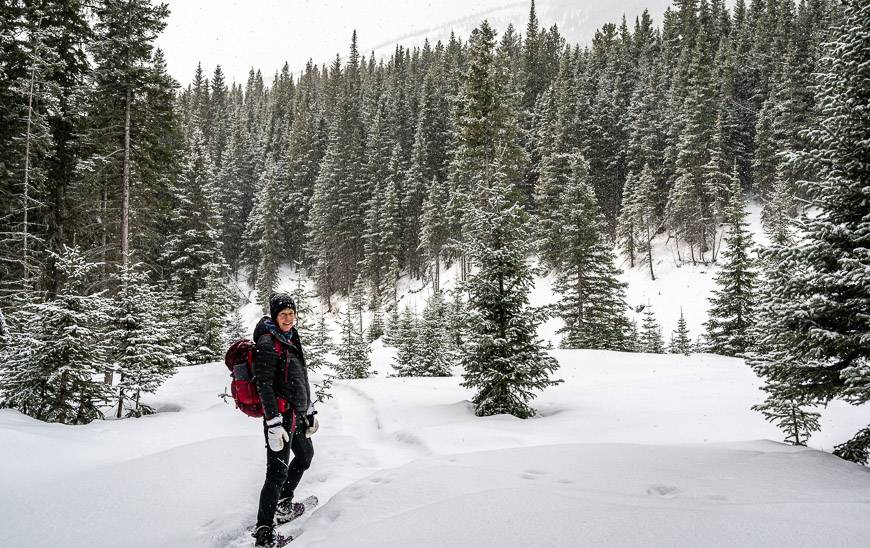 A winter road trip could include snowshoeing at Castle