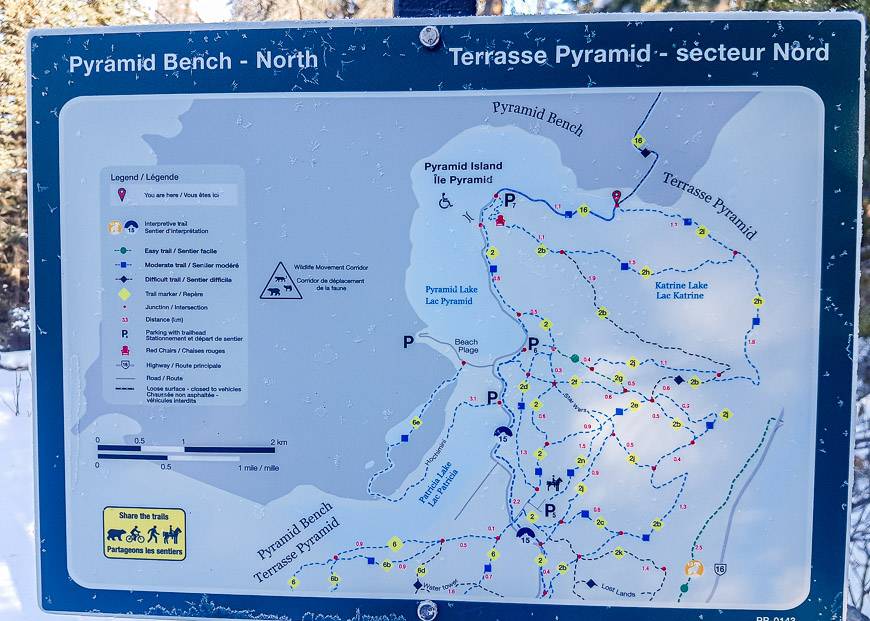 Map of the Pyramid Bench Trails