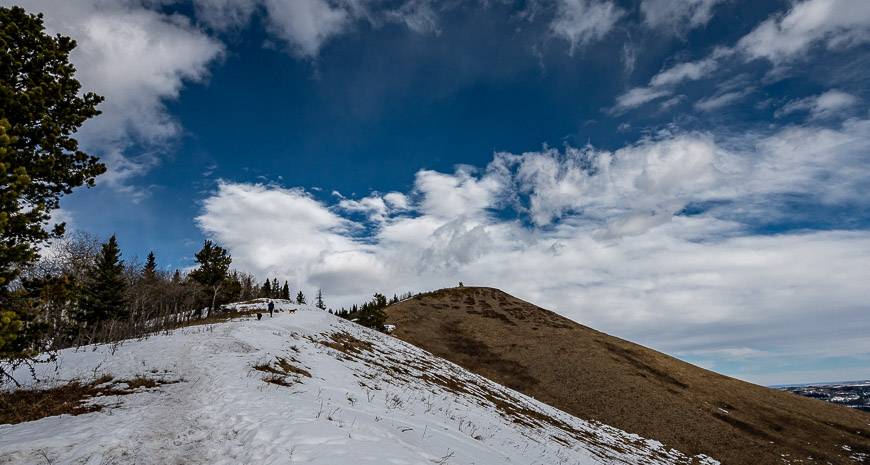 The final approach to the summit