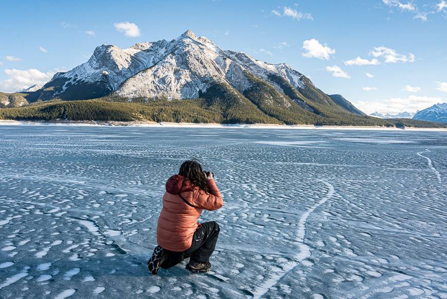 Abraham Lake is a photogenic place for photography