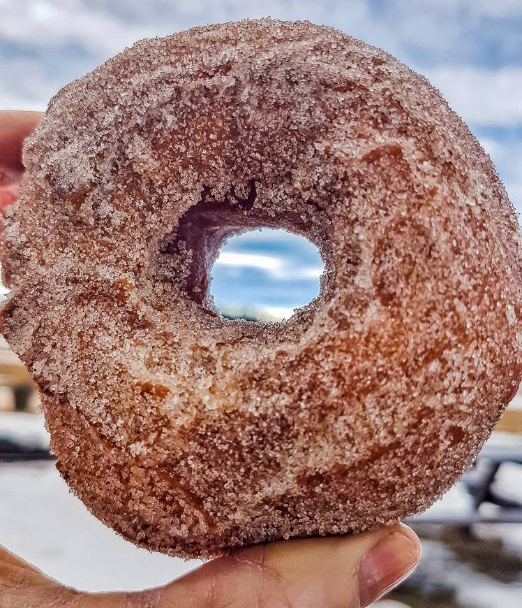 Fantastic homemade donuts from Nordegg Canteen