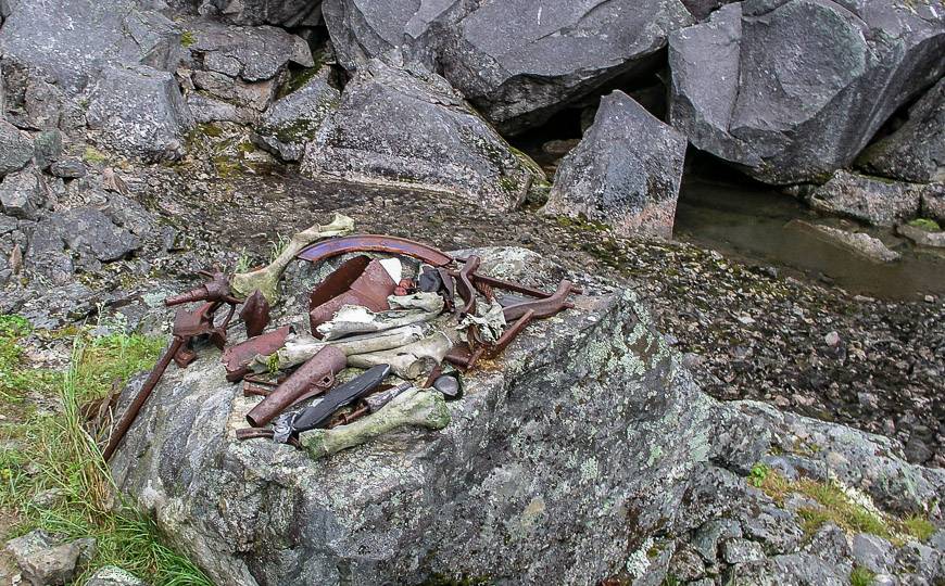 Historic remnants from the Klondike days near Canyon City