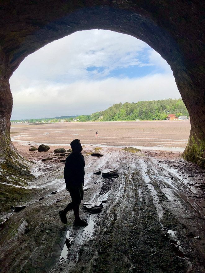 There are two different caves to explore in St. Martin’s, New Brunswick