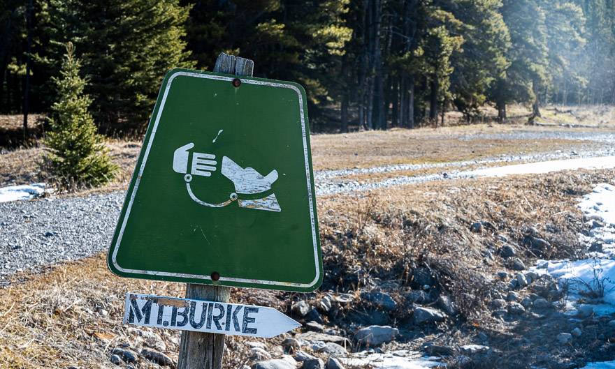 The only signage we saw on the trail