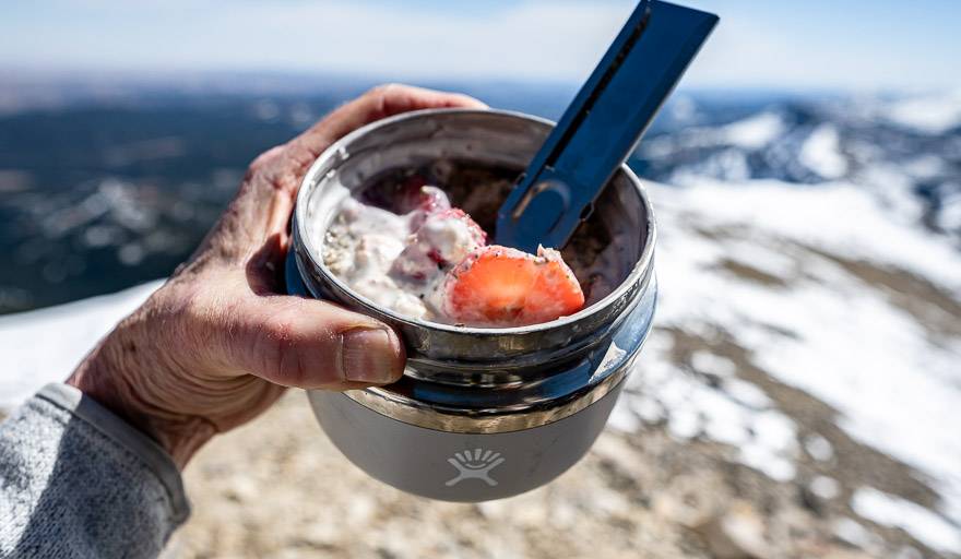 Breakfast for lunch in the HydroFlask insulated food jar