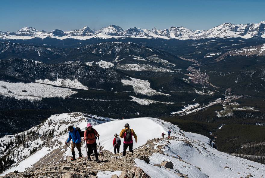 More people doing the Mount Burke hike that I expected