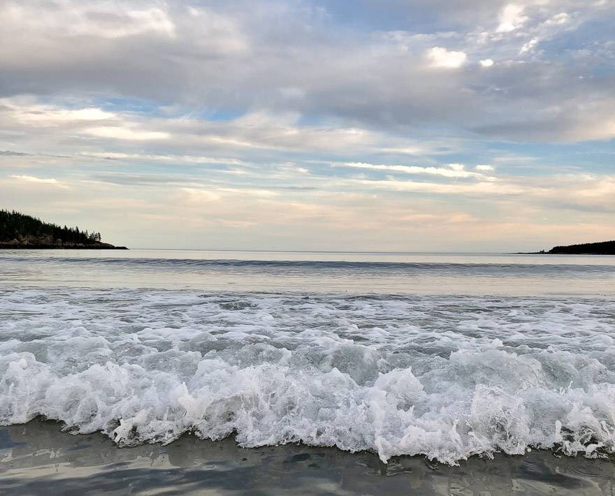 New River Beach at dusk in New Brunswick