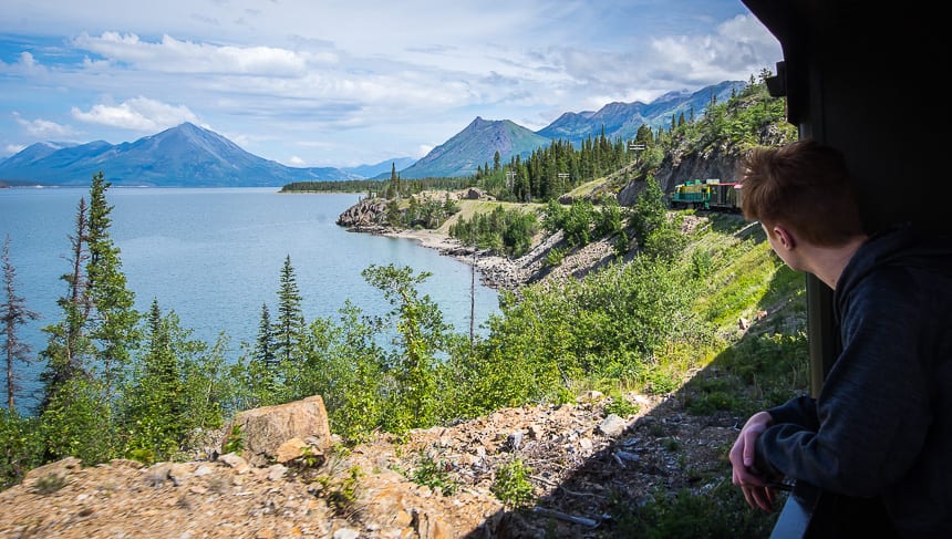 A scenic section of the trail ride between BC and Carcross, Yukon Territory