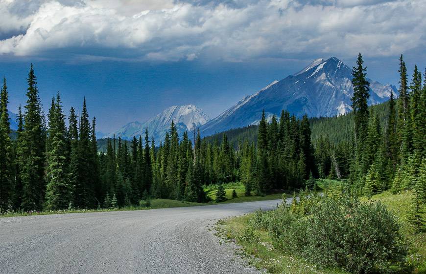 Beautiful skies on the Smith Dorrien/Spray Lakes Road