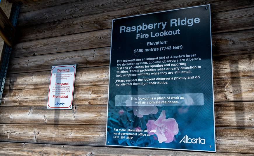 Some facts about the Raspberry Ridge Fire Lookout