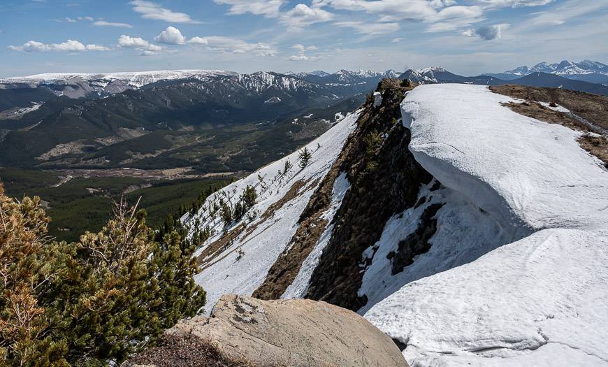 This is not the cornice you have to climb up