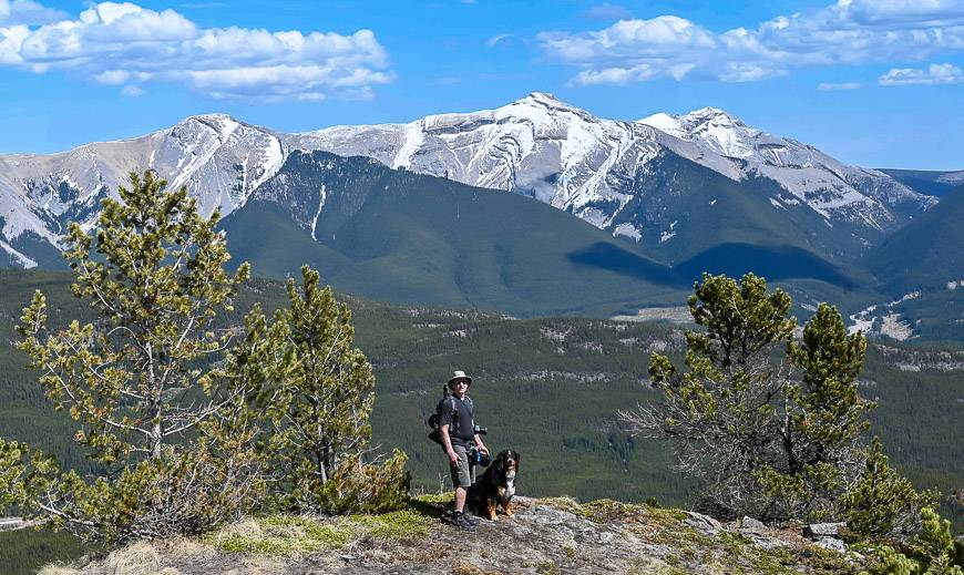 Nice views of Mt. Burke behind part way up