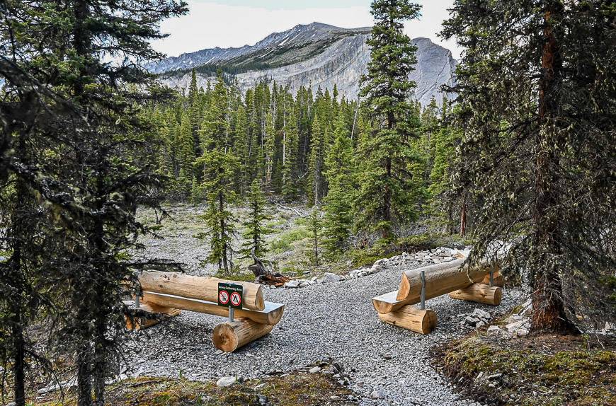 A second group area is close to the hiking trail at the Point Campground