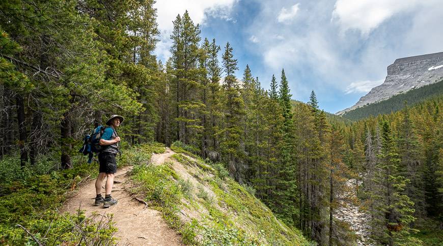 West Wind Pass trail offers great views early in the hike