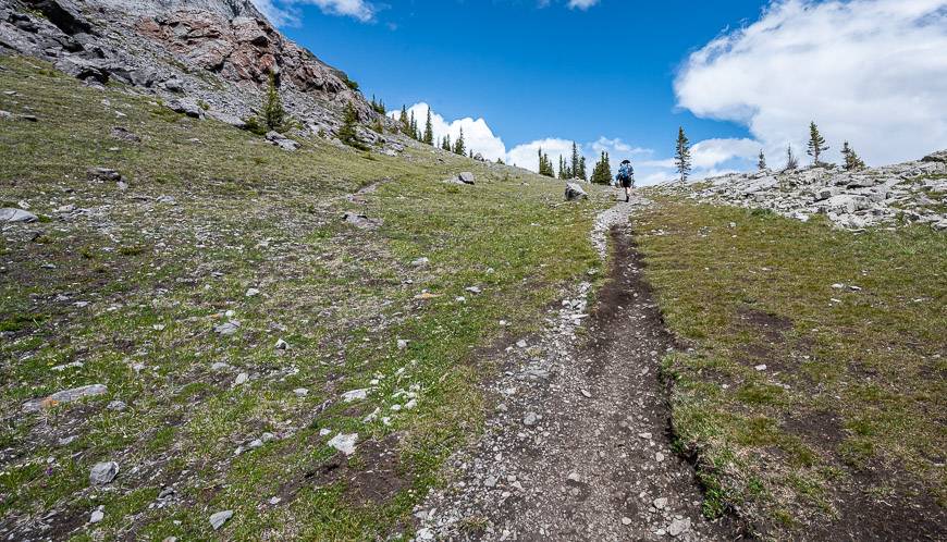 Heading for West Wind Pass