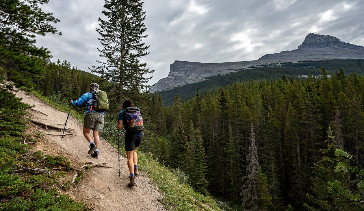 This photo will give you an idea of how steep the hike to West Wind Pass is