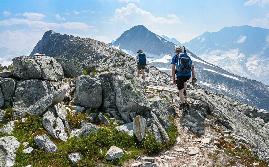 Walking out on Abbott Ridge