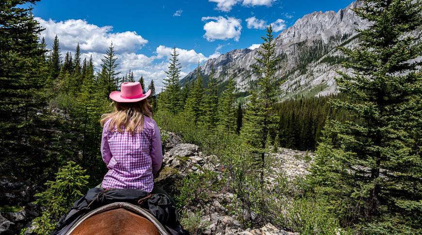 Gorgeous mountain backdrop heading back to Sundance Lodge